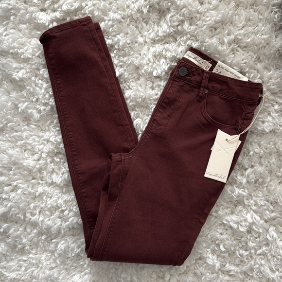 unpublished Denim - NWT Anthropologie Unpublished Olivia- High Rise Skinny Jeans Brick -24